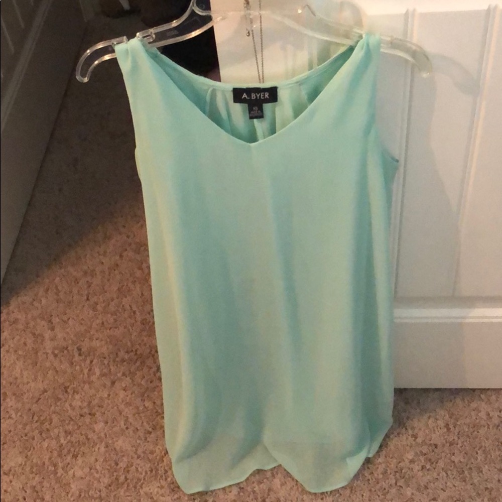 Aqua blue dress